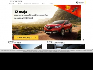 Szeroka oferta aut w salonie Renault Dyszkiewicz